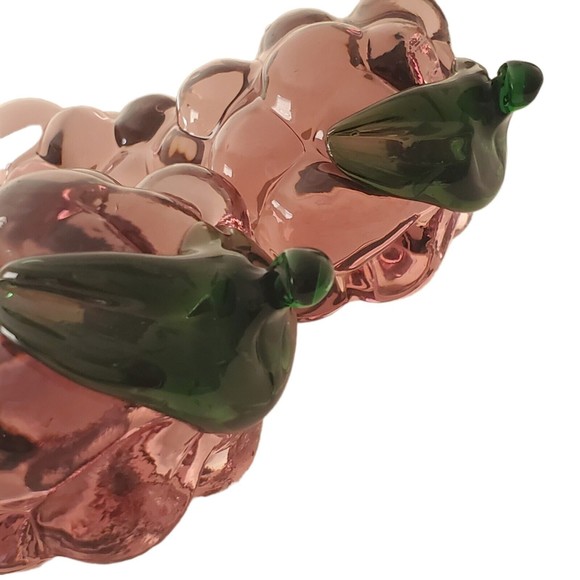 Vintage Blown Glass Grape Bunch Cluster 4.5" lot of 2 - Picture 6 of 8